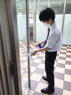 施設内の消毒