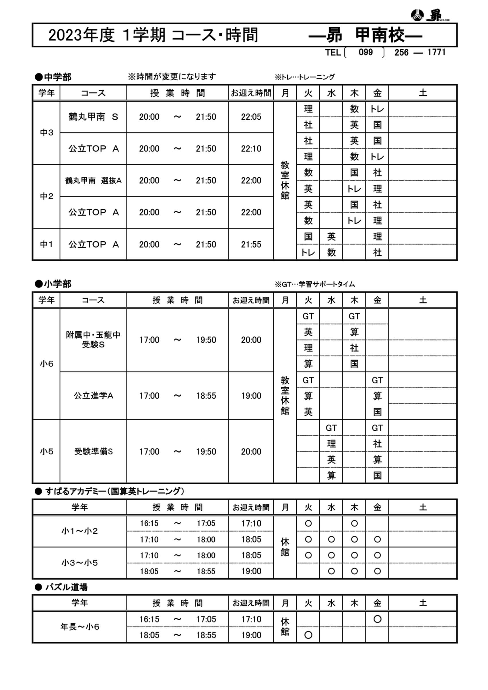 1学期