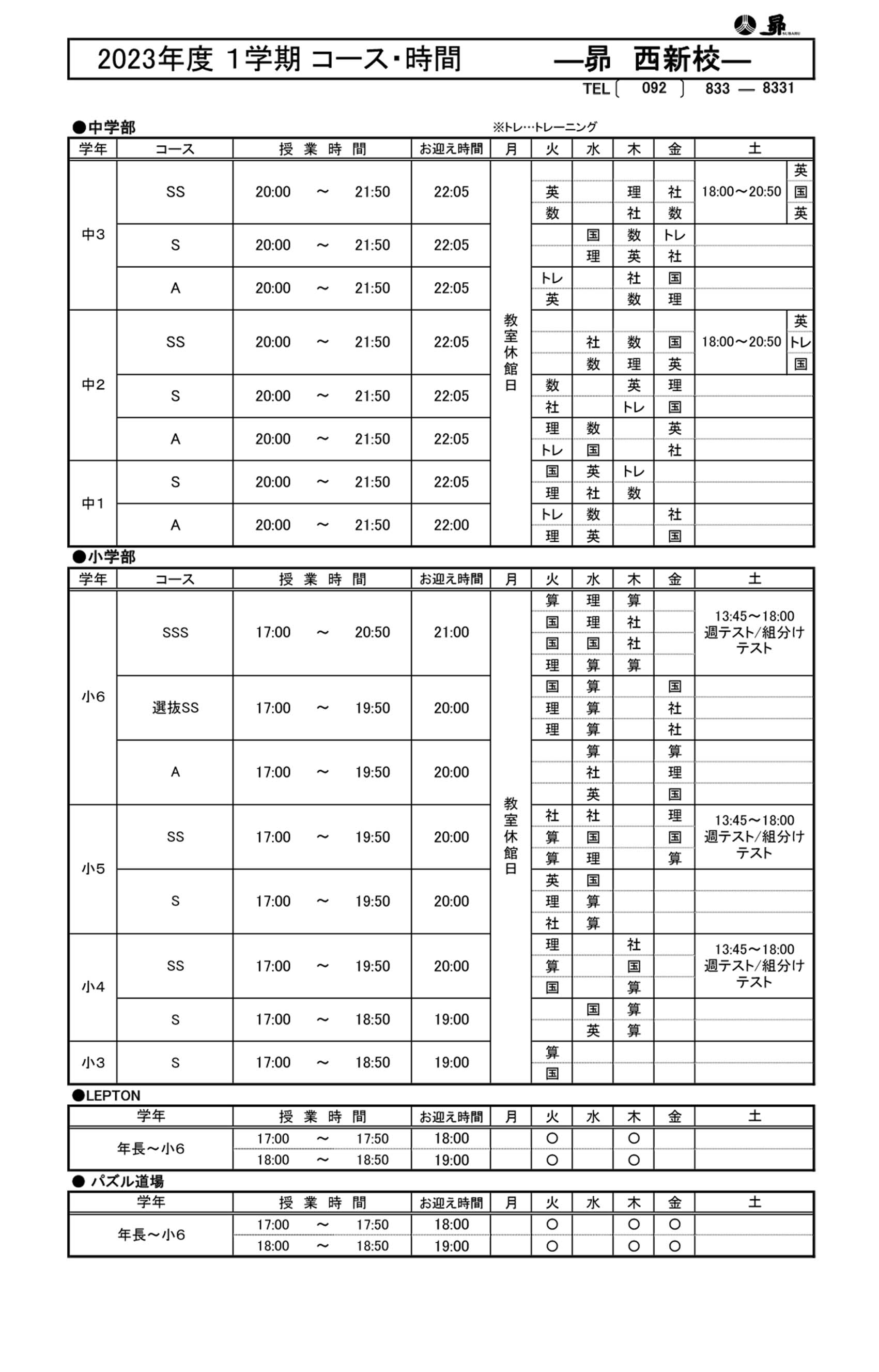 1学期